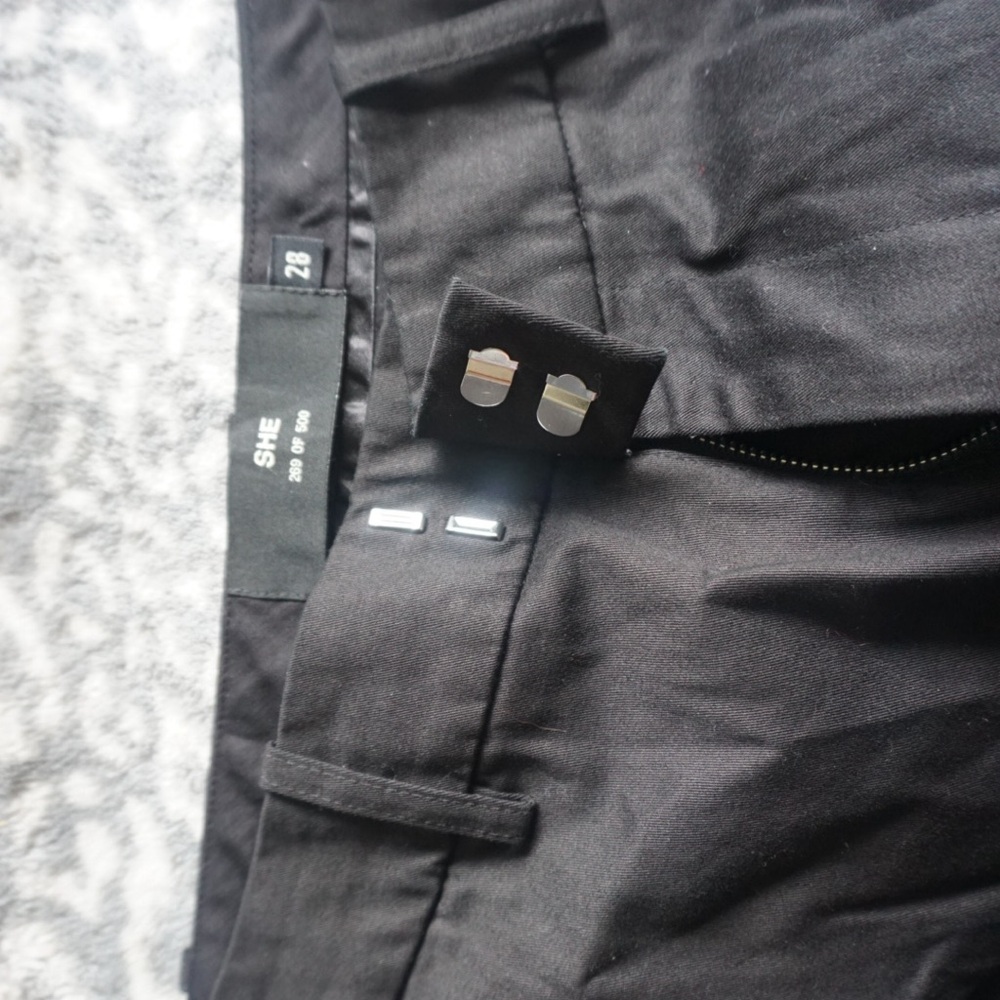 SHE Black High-Waisted Trousers